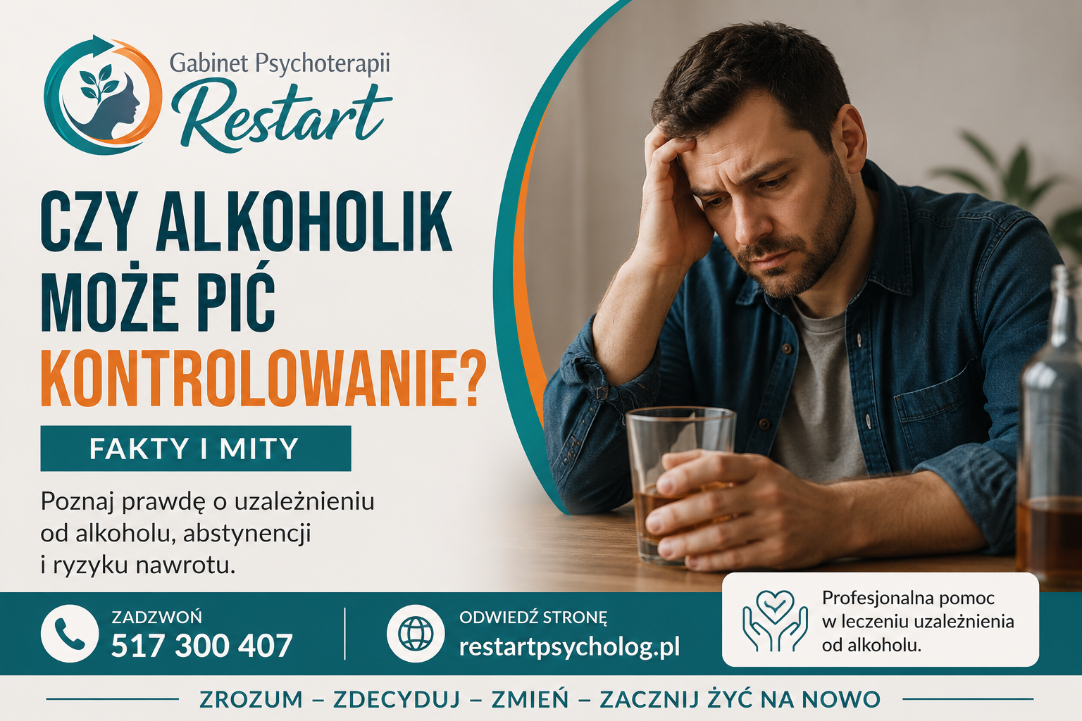 Read more about the article Czy alkoholik może pić kontrolowanie? 3 fakty i 3 mity