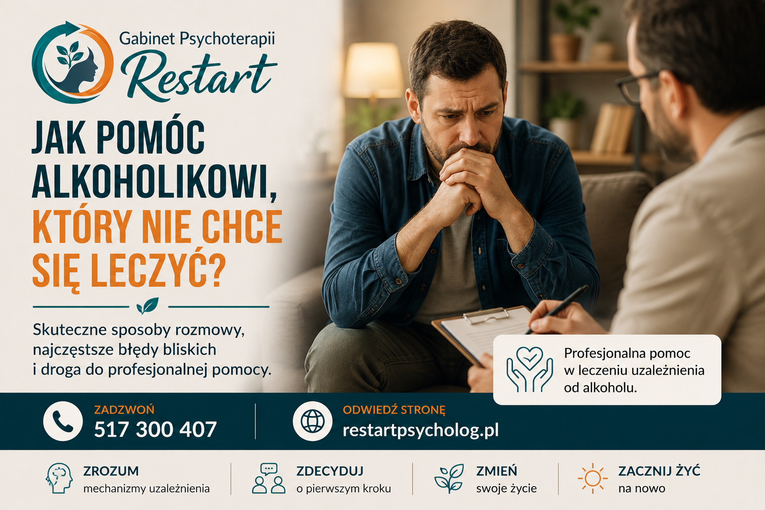 You are currently viewing Jak pomóc alkoholikowi, który nie chce się leczyć? Praktyczny poradnik dla rodzin